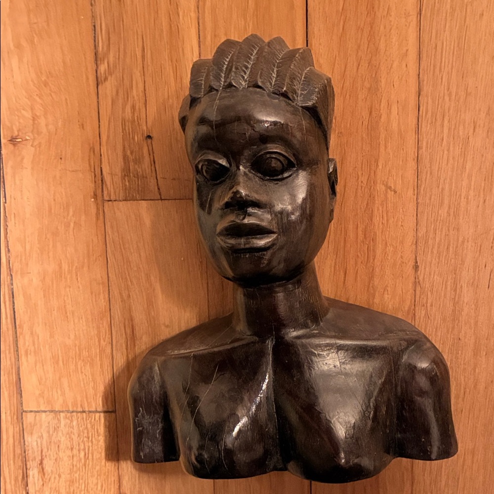 Artistic Ebony Bust Sculpture